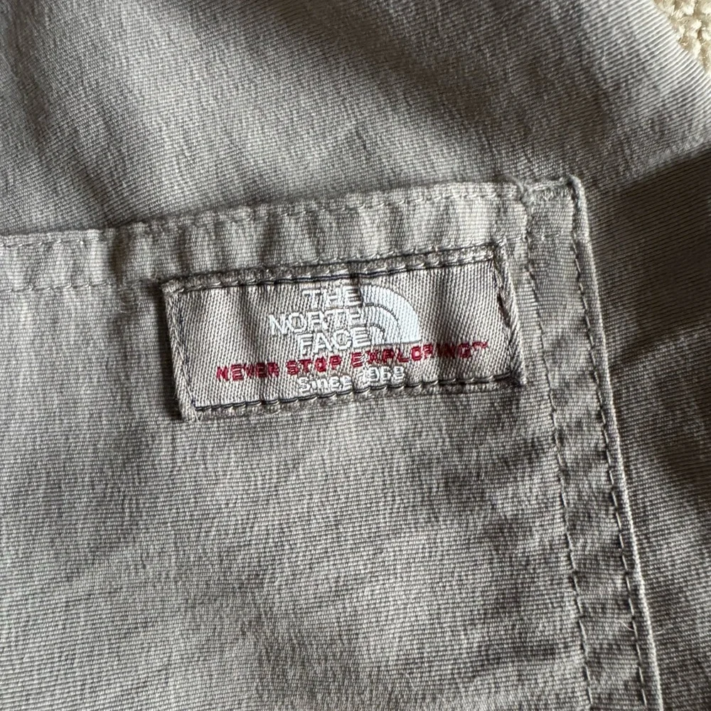The North Face Hiking Pants Khaki Nylon Cargo Utility Outdoor Size 36